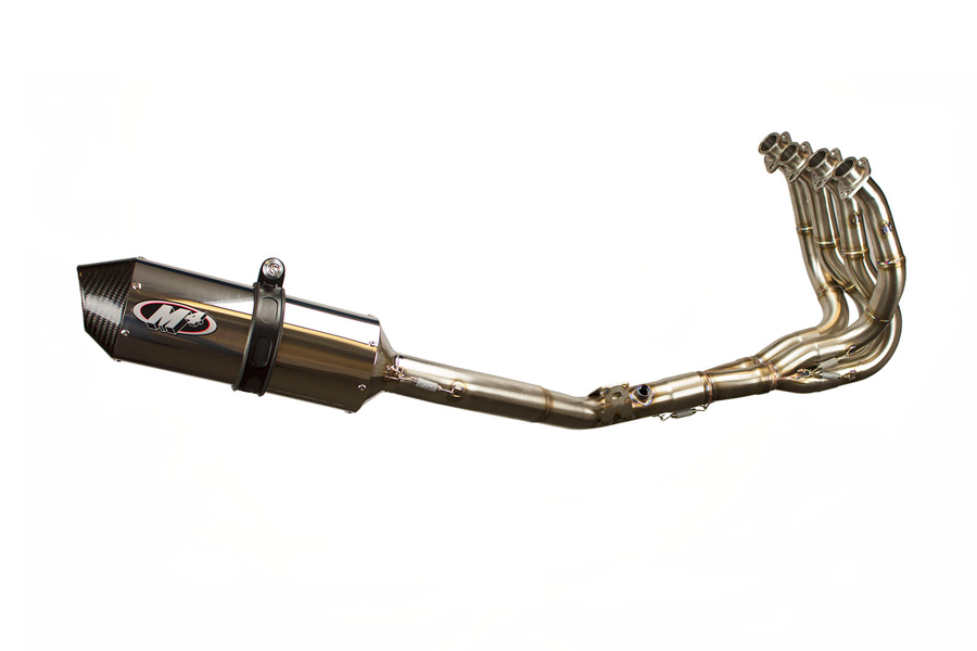 Polished Full Exhaust w/ Stainless Tubing - For 08-10 Suzuki GSXR600 GSXR750 - Click Image to Close