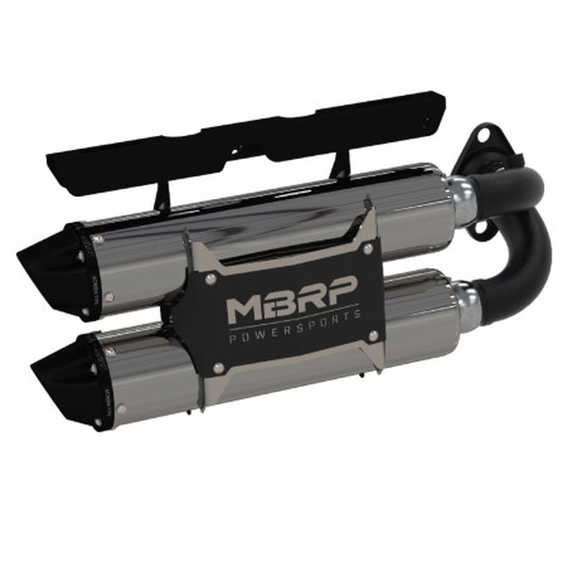 Power Tech 4 Dual Slip On Exhaust - For 18-21 Polaris RZR XP 1000 & RS1 - Click Image to Close