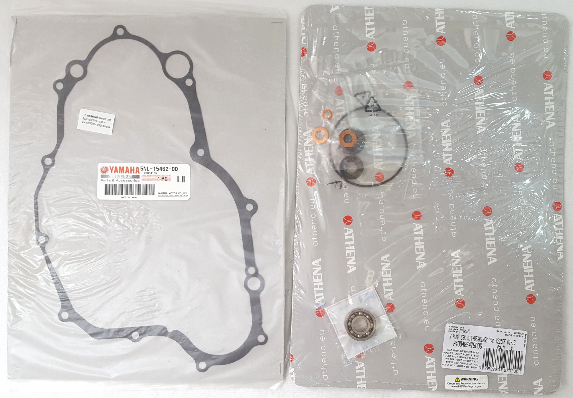 Water Pump Repair Kit - For 01-13 Yamaha YZ250F - Click Image to Close