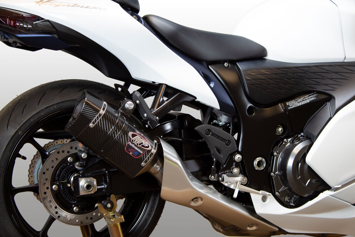 Dual Tech 1 Carbon Slip On Exhaust - For 22-23 Suzuki Hayabusa - Click Image to Close