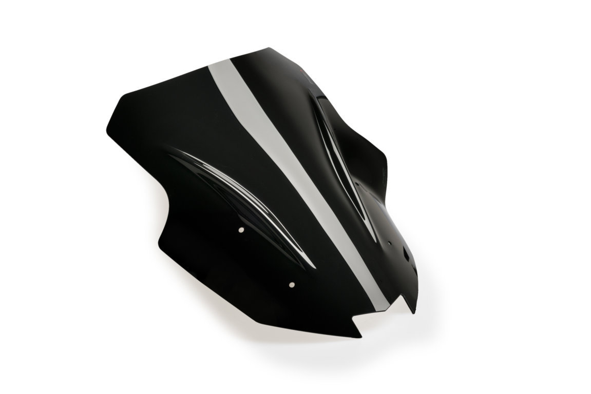 Opaque Black Racing Windscreen - For 20-21 Kawasaki Ninja 1000SX - Click Image to Close