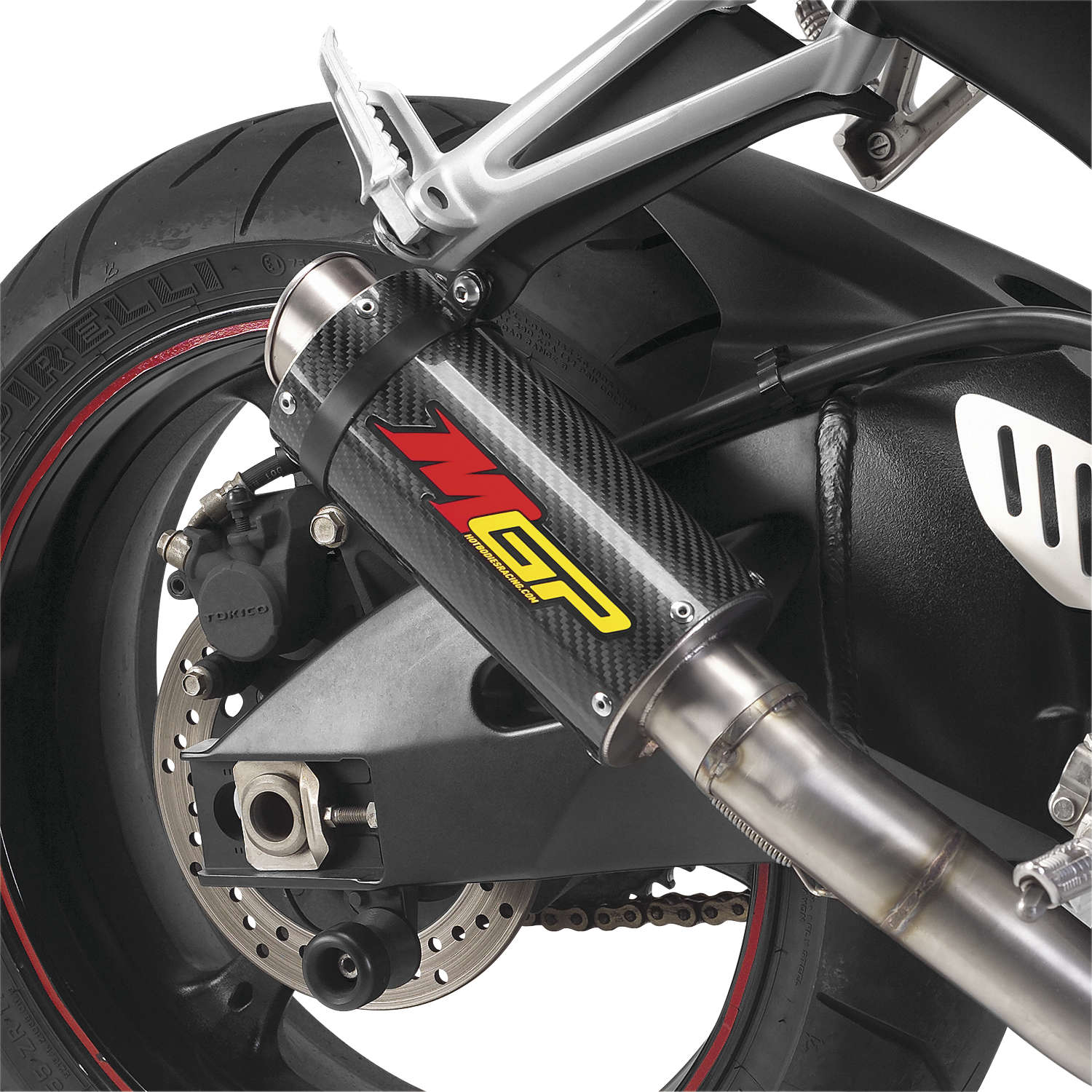 Carbon Fiber MGP Growler Slip On Exhaust - For 06-07 Suzuki GSXR600 & GSXR750 - Click Image to Close