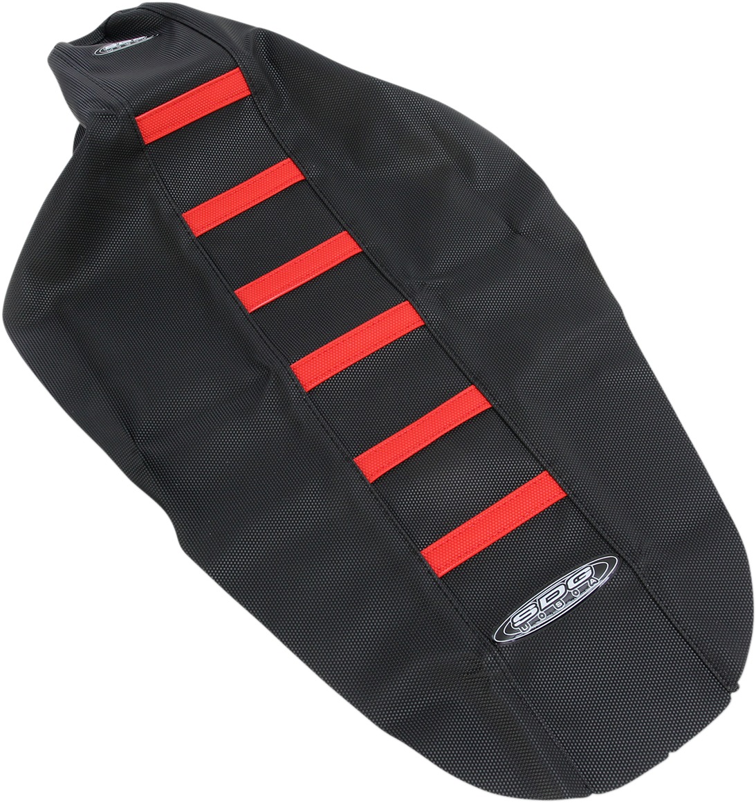 6-Rib Water Resistant Seat Cover Black/Red - For 17-18 Honda CRF450R/X - Click Image to Close