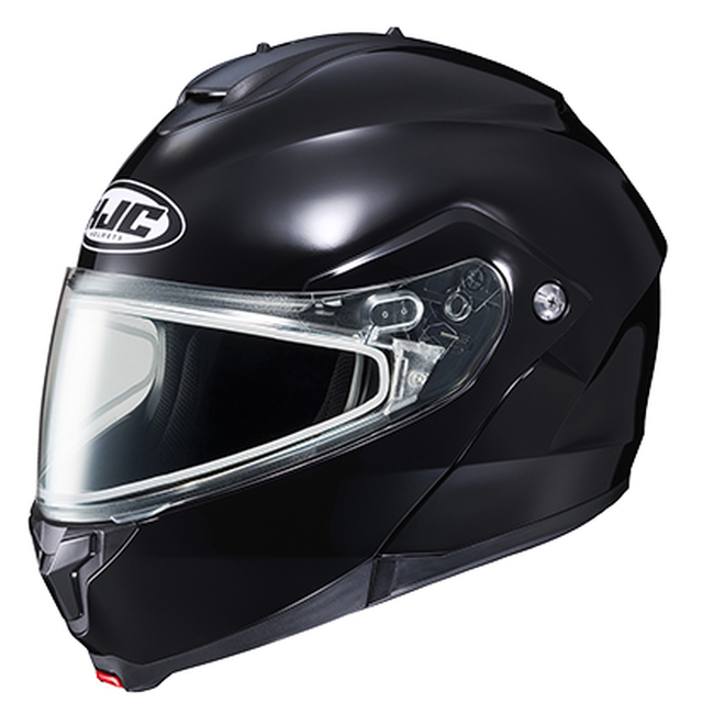 HJC C91 Modular Snow Helmet Black 3X For Snowmobile Riders - For snowmobile riders, DOT-approved modular helmet. - Click Image to Close