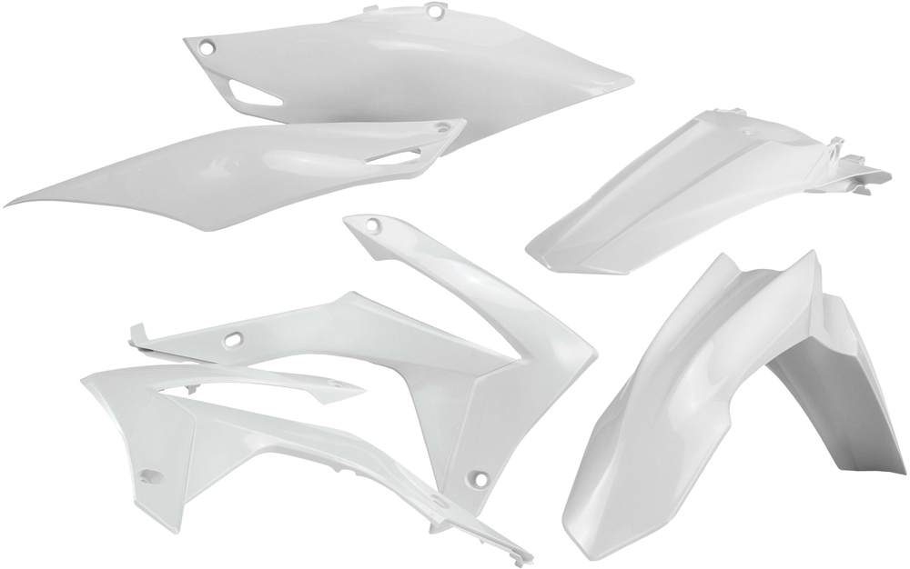 White Plastic Kit - For 13-16 Honda CRF450R 14-17 CRF250R - Click Image to Close