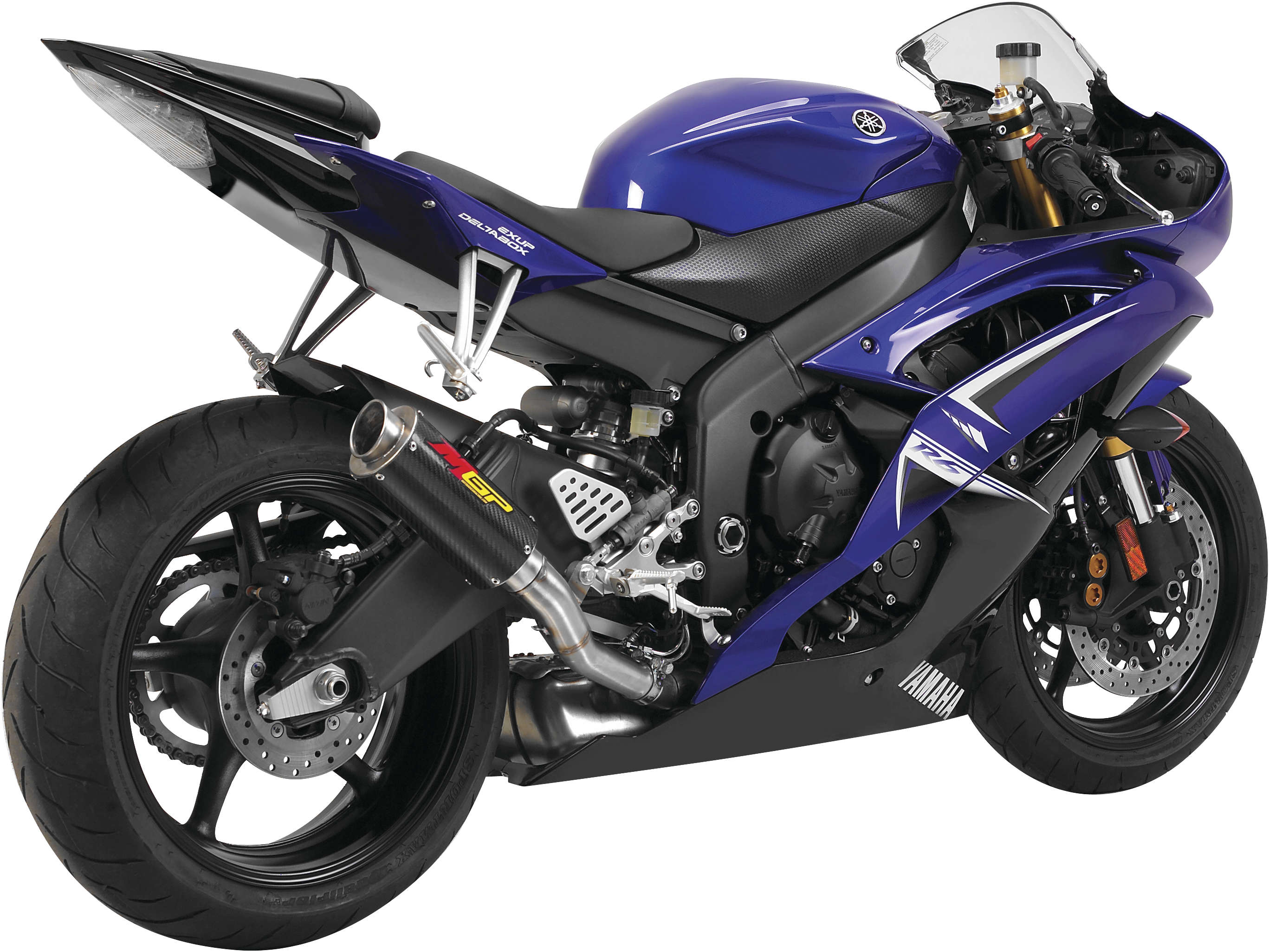 MGP Stinger Slip-On Exhaust Matte Carbon - For 06-22 Yamaha R6 - Click Image to Close