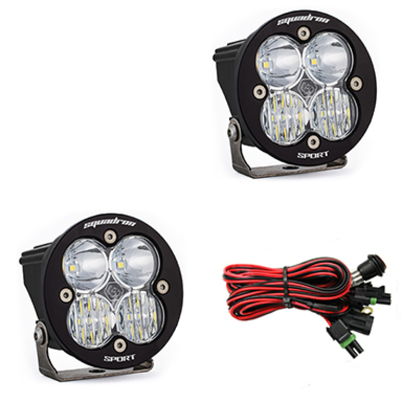 Squadron R Sport Driving/Combo Pair LED Light Pods - Clear - Click Image to Close