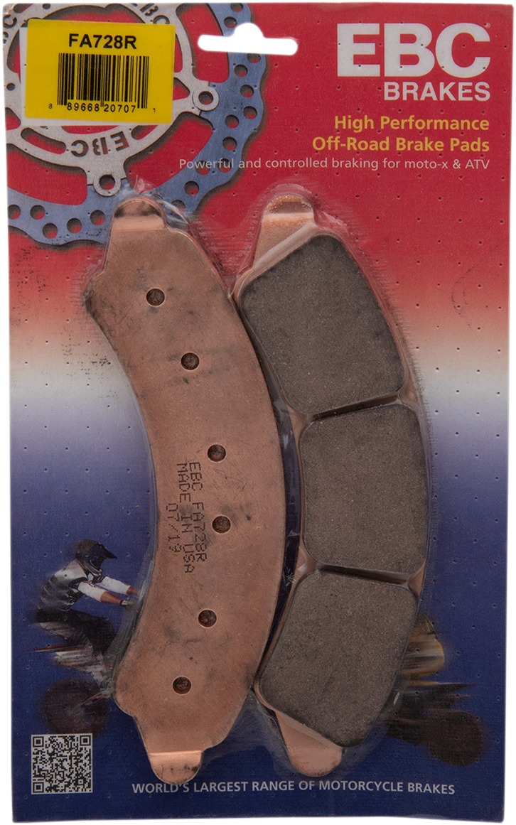 Rear R Series Sintered Pads|Shoes - Fa728R Brake Pads Ebc - Click Image to Close