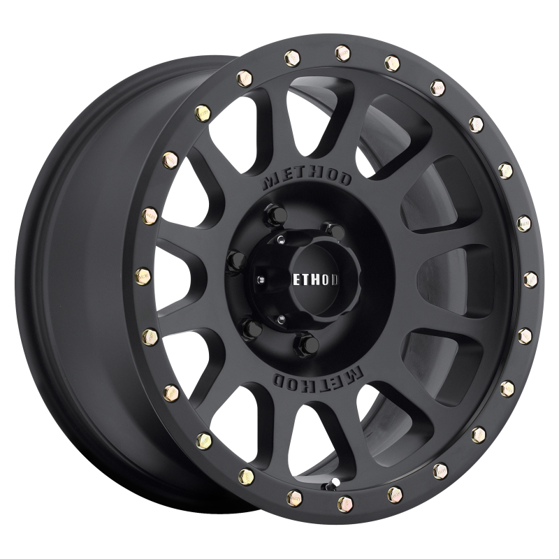 MR305 NV 17x8.5 0mm Offset 6x135 94mm CB Matte Black Wheel - Click Image to Close