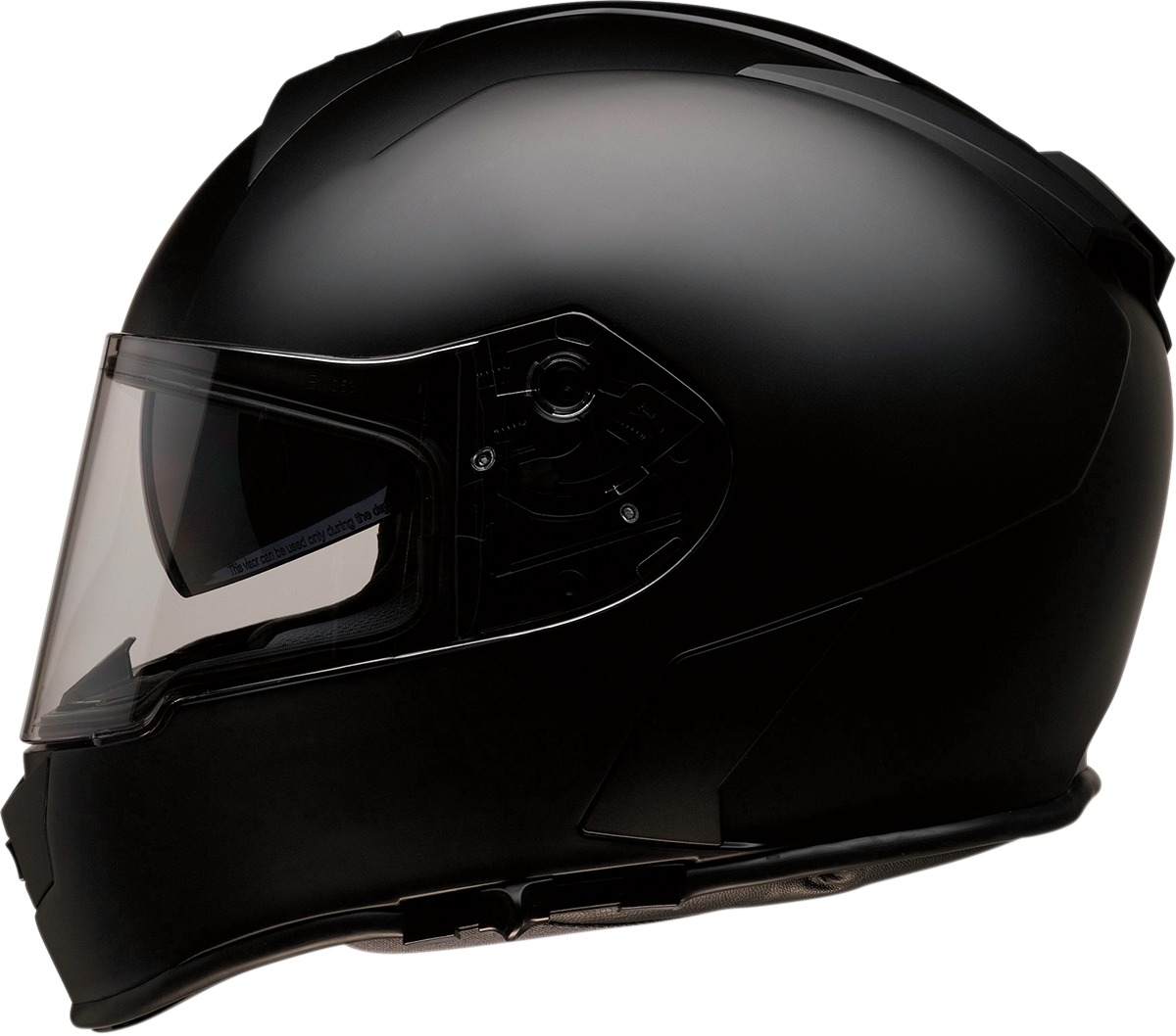 Warrant Solid Full Face Street Helmet Matte Black Small - Click Image to Close