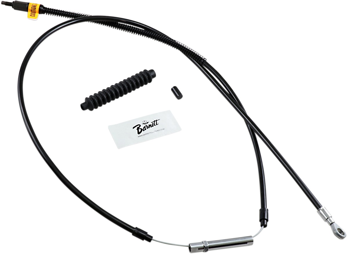 Black Vinyl Clutch Cables - Clutch Cable Blk +6 - Click Image to Close