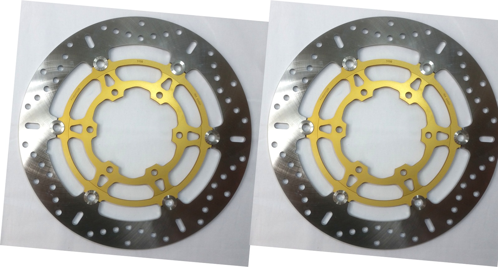 Floating Brake Rotor Front Set - For Suzuki GSXR600/750 - Click Image to Close