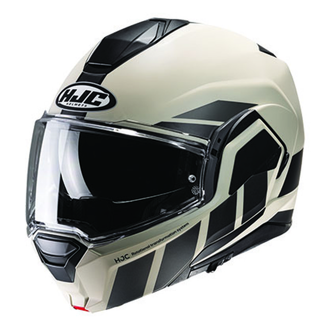 Black/White HJC i100 Beis Modular Helmet - Small - Click Image to Close