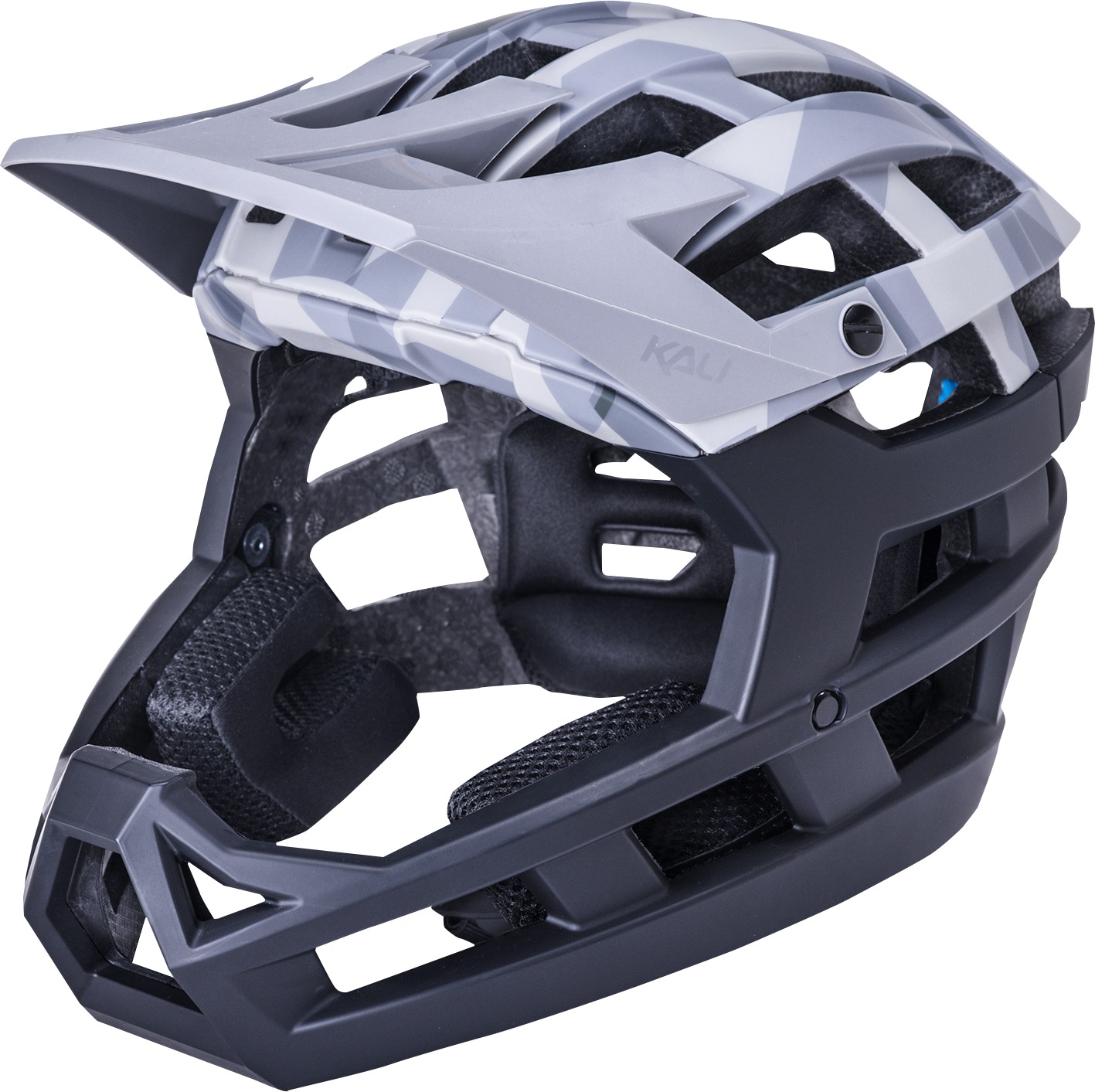 Invader 2.0 Camo Bicycle Helmet Grey/Black L-2XL - Click Image to Close