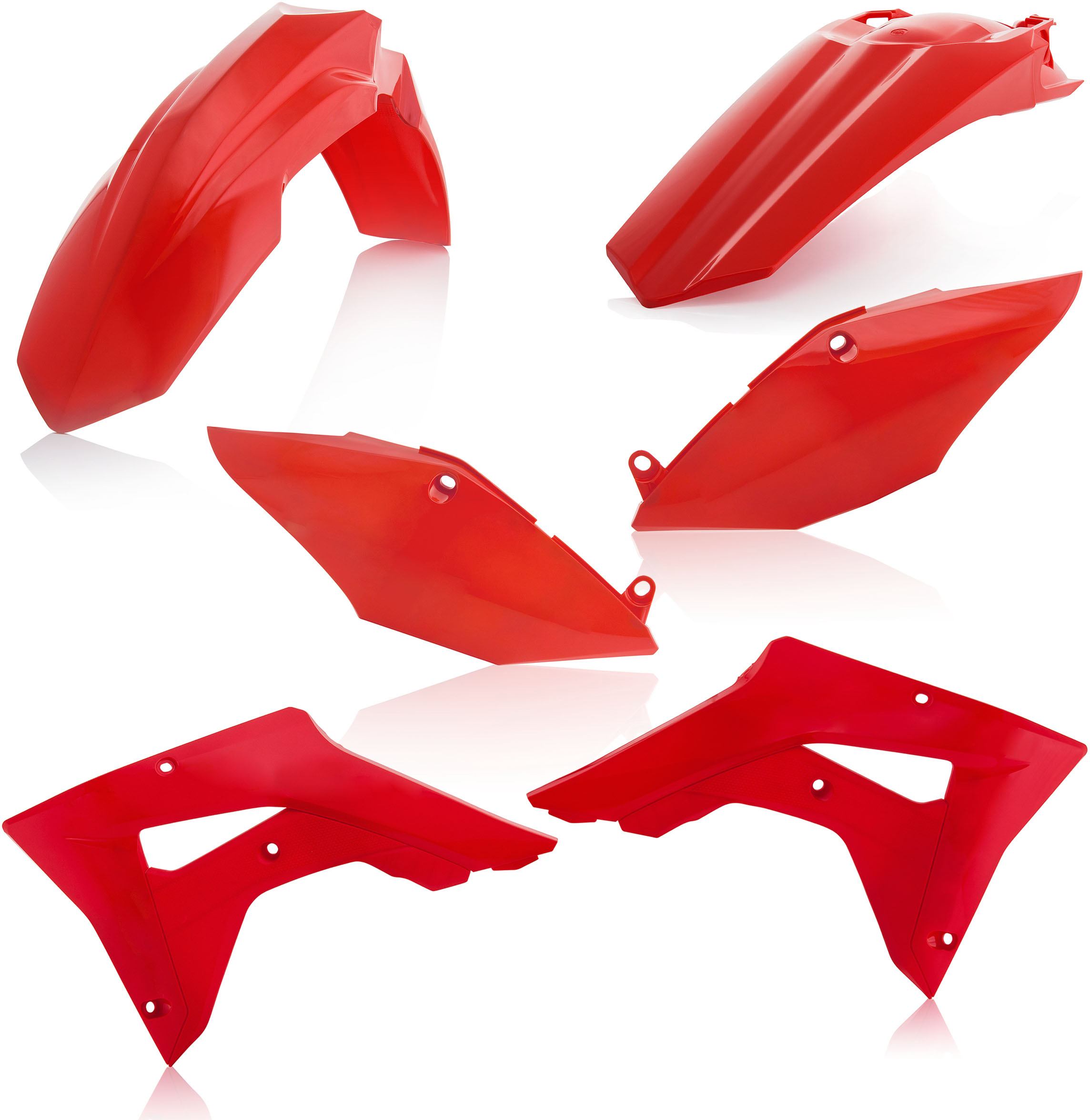 Red Plastic Kit - For 17-20 Honda CRF450RX & 19-21 CRF250RX - Click Image to Close