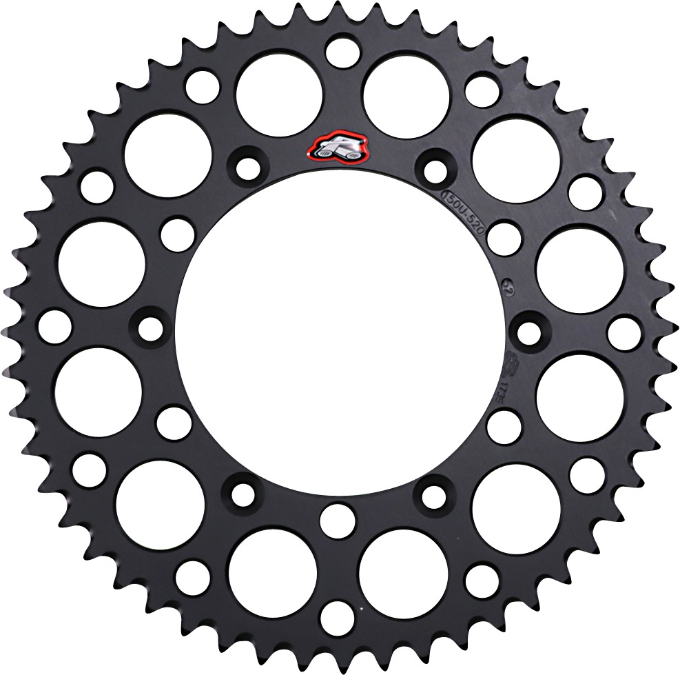 Rear Sprocket Grooved - Black 520-52 Teeth - For 2023 Yamaha WR 250F-450F / 01-07 WR250 - Click Image to Close