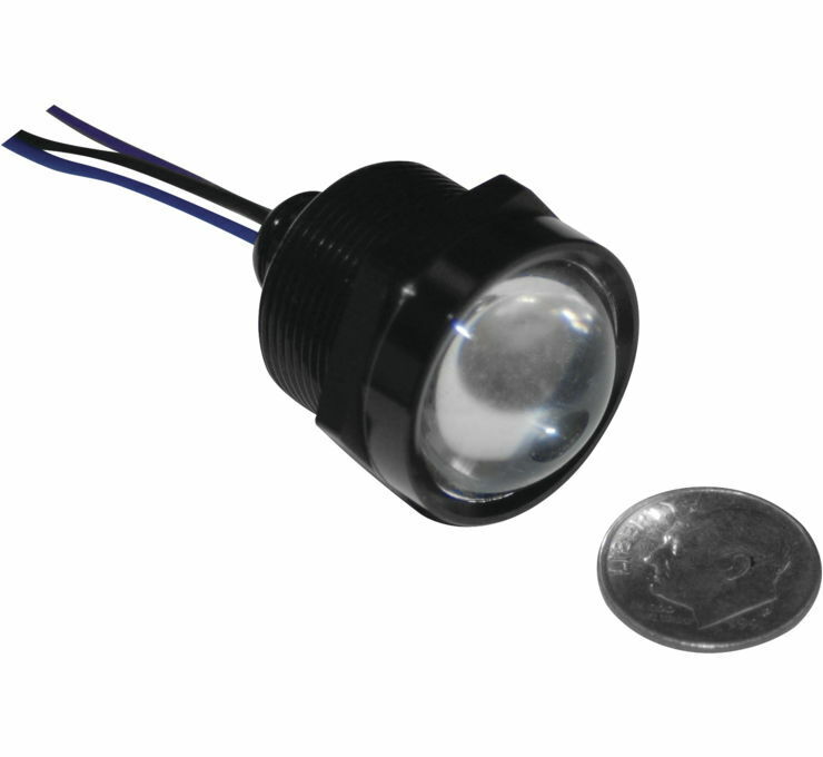 Letric Lighting Royal Flsh Led 1in Blk/Wt/Amb - Click Image to Close