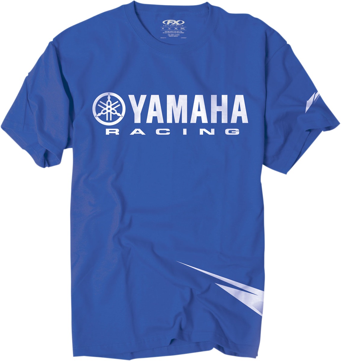 Men's Yamaha Racing Strobe Tee - Yamaha Racing Strb Tee Blu Md - Click Image to Close