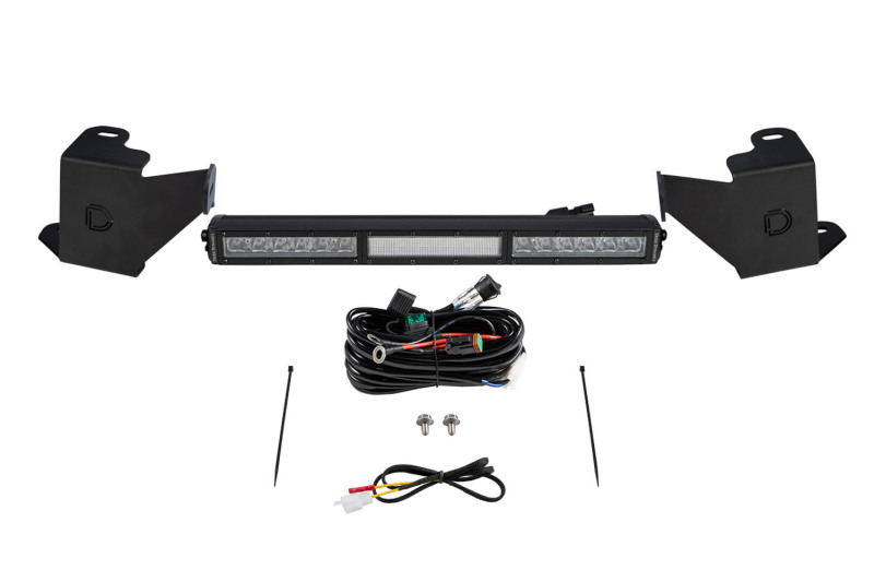 2022 Toyota Tundra Stealth Bumper Light Bar Kit - White Combo - Click Image to Close