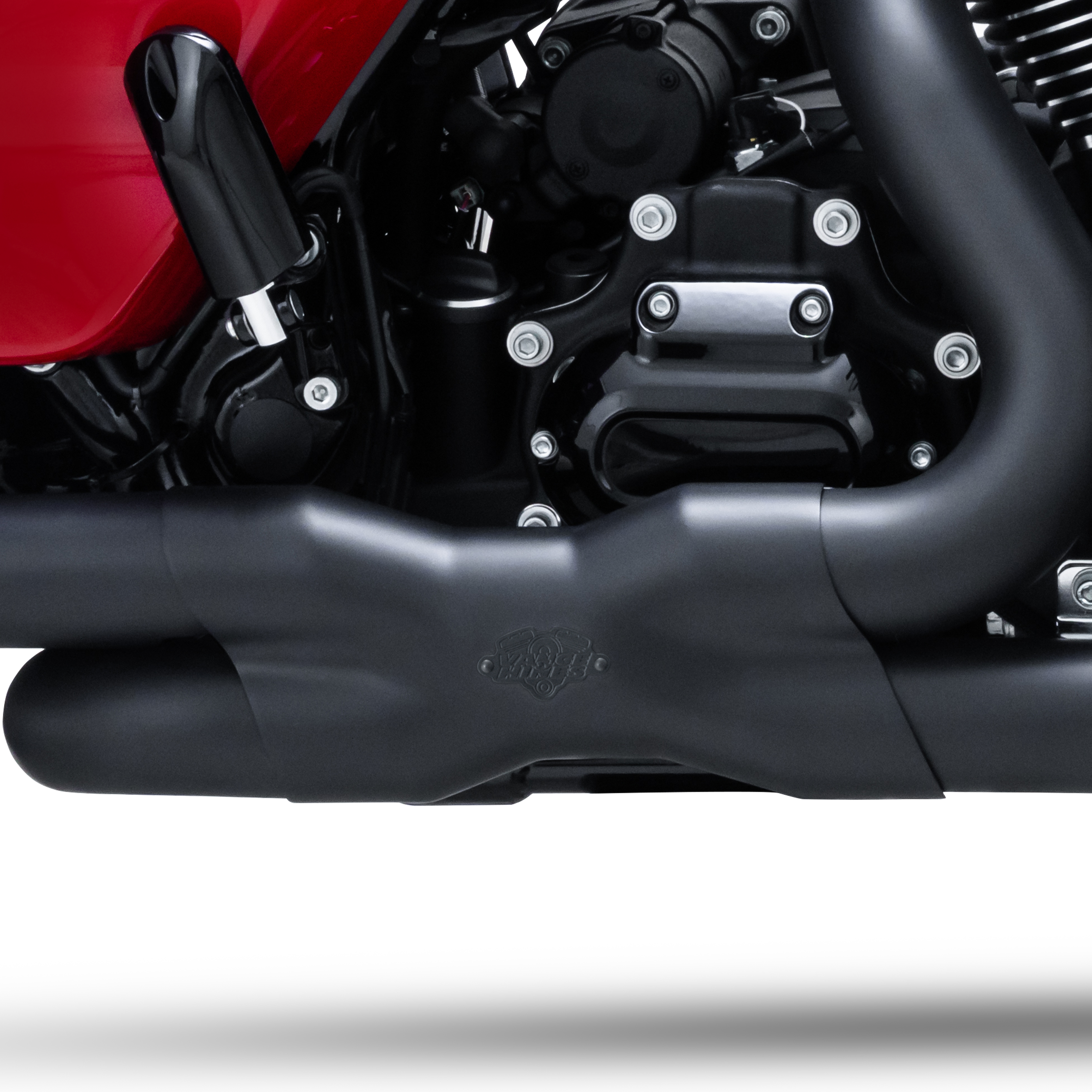 Vance & Hines HD Dresser 17-22 Power Duals Black PCX Header Exhaust - Click Image to Close