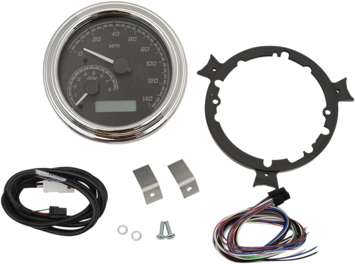 MVX-2004 Series 4-1/2" Plug and Play Gauge - 4 1/2" Gauge Tank Mnt Chr/Gry - Click Image to Close