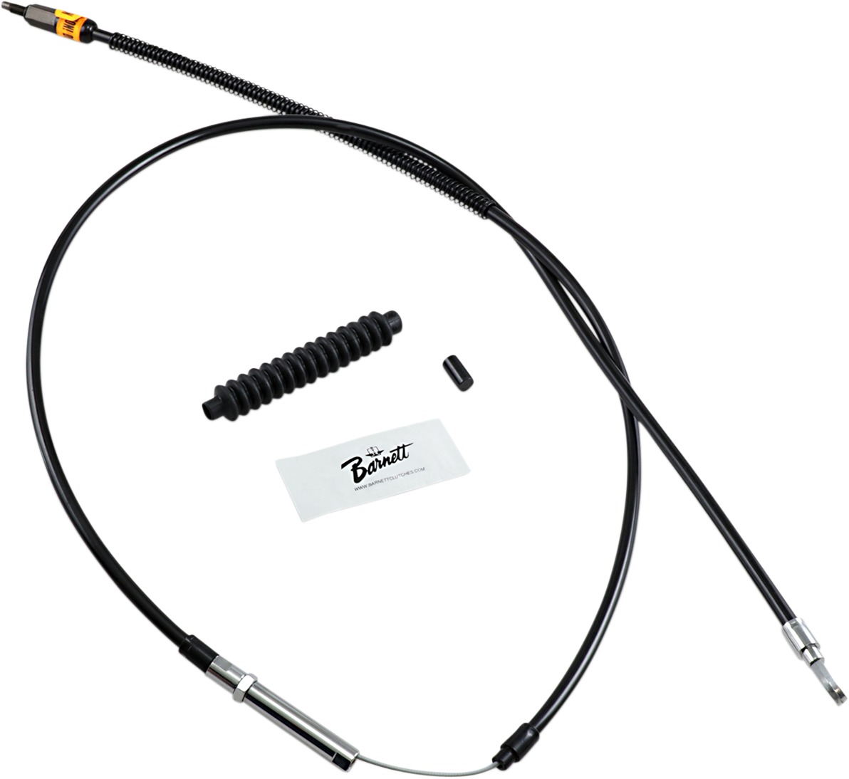 Black Vinyl Clutch Cables - Clutch Cable Blk +6 - Click Image to Close