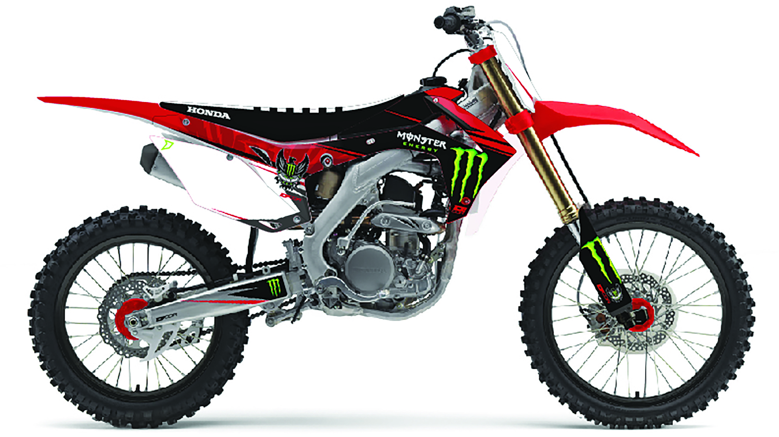 Monster Energy Complete Graphics Kit White - For 04-07 Honda CR - Click Image to Close