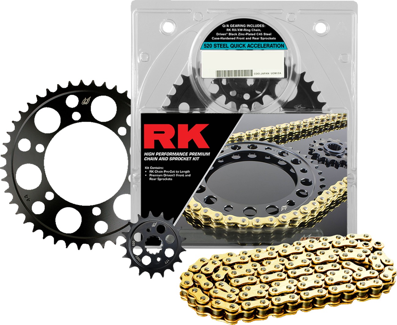 Chain & Sprocket Kit - QA 520 - Click Image to Close