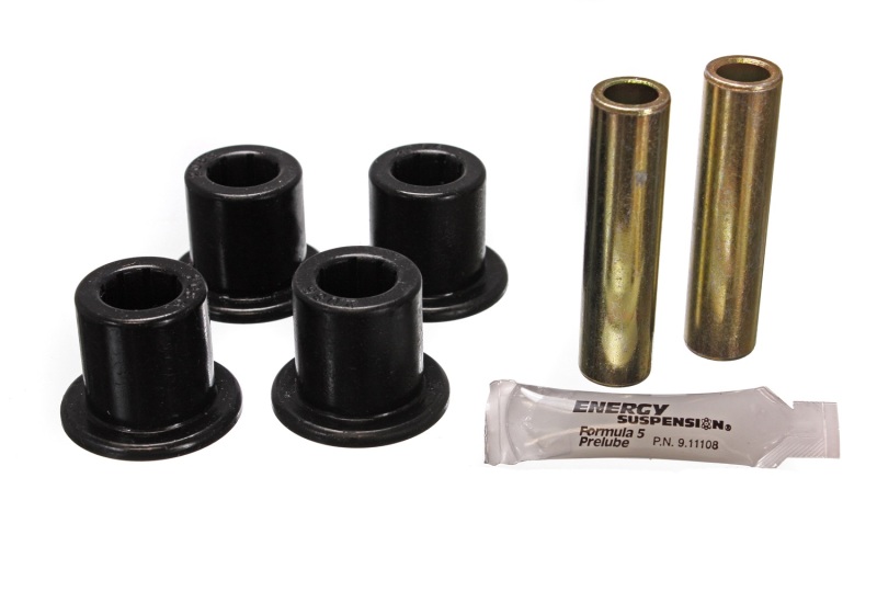 Jeep Frame Shackle Bushing Set - Black - Click Image to Close