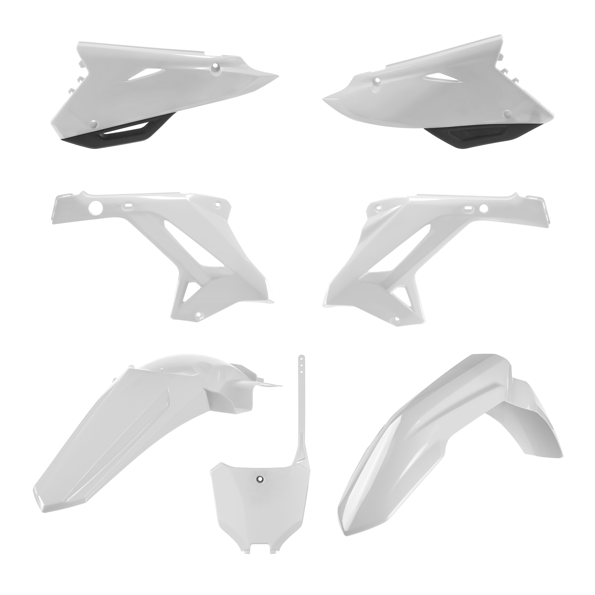 White Restyle Body Kit - Update to 2022 CRF Style - For 02-07 Honda CR125R & CR250R - Click Image to Close