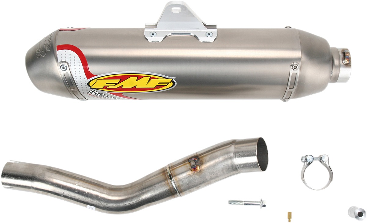 Factory 4.1 Titanium Slip On Exhaust - For 04-15 Yamaha YFZ450 - Click Image to Close