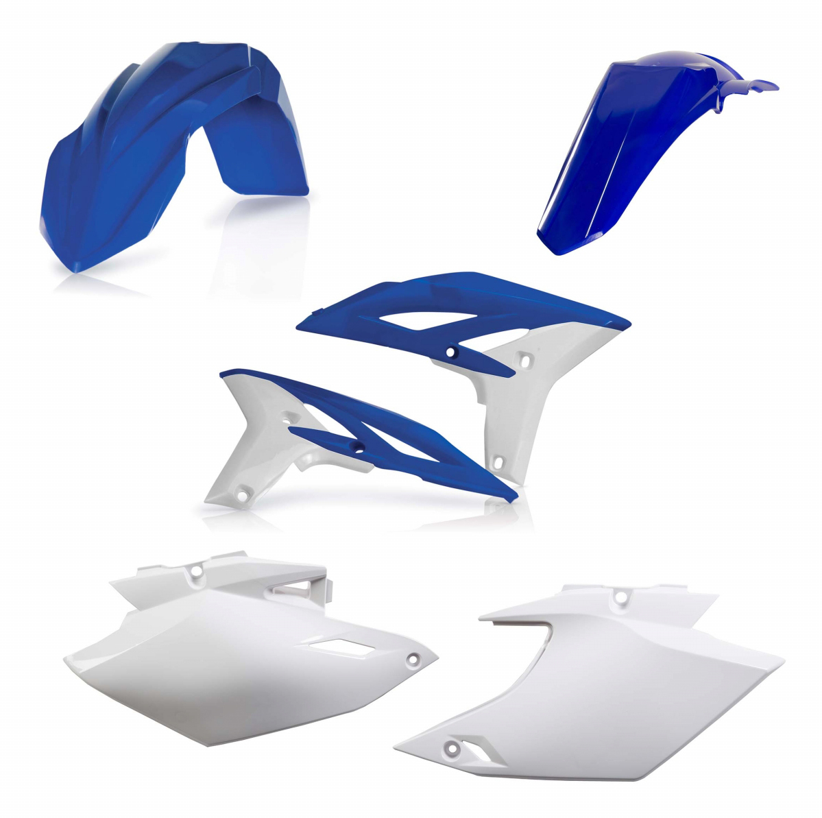 Blue Plastic Kit - For 12-15 Yamaha WR450F - Click Image to Close