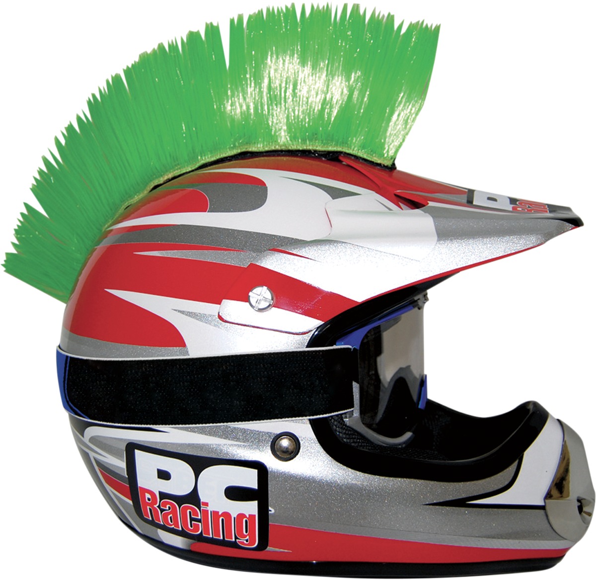 Helmet Mohawk - Helmet Mohawk Bright Green - Click Image to Close