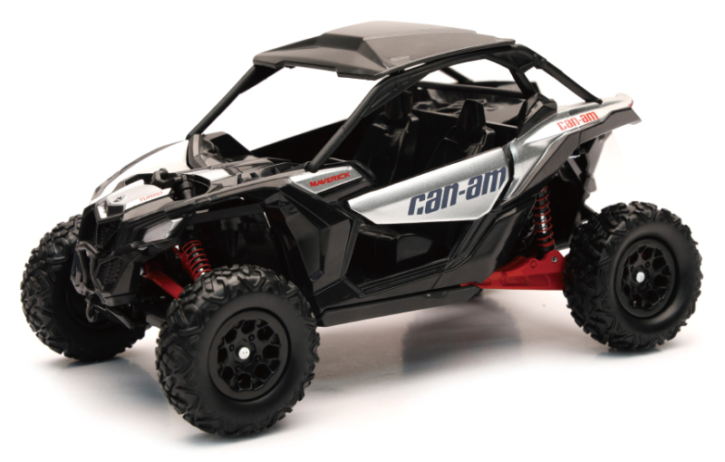 1:18 Scale UTV - Can-Am Mavrck X3 Hyper Silver - Click Image to Close