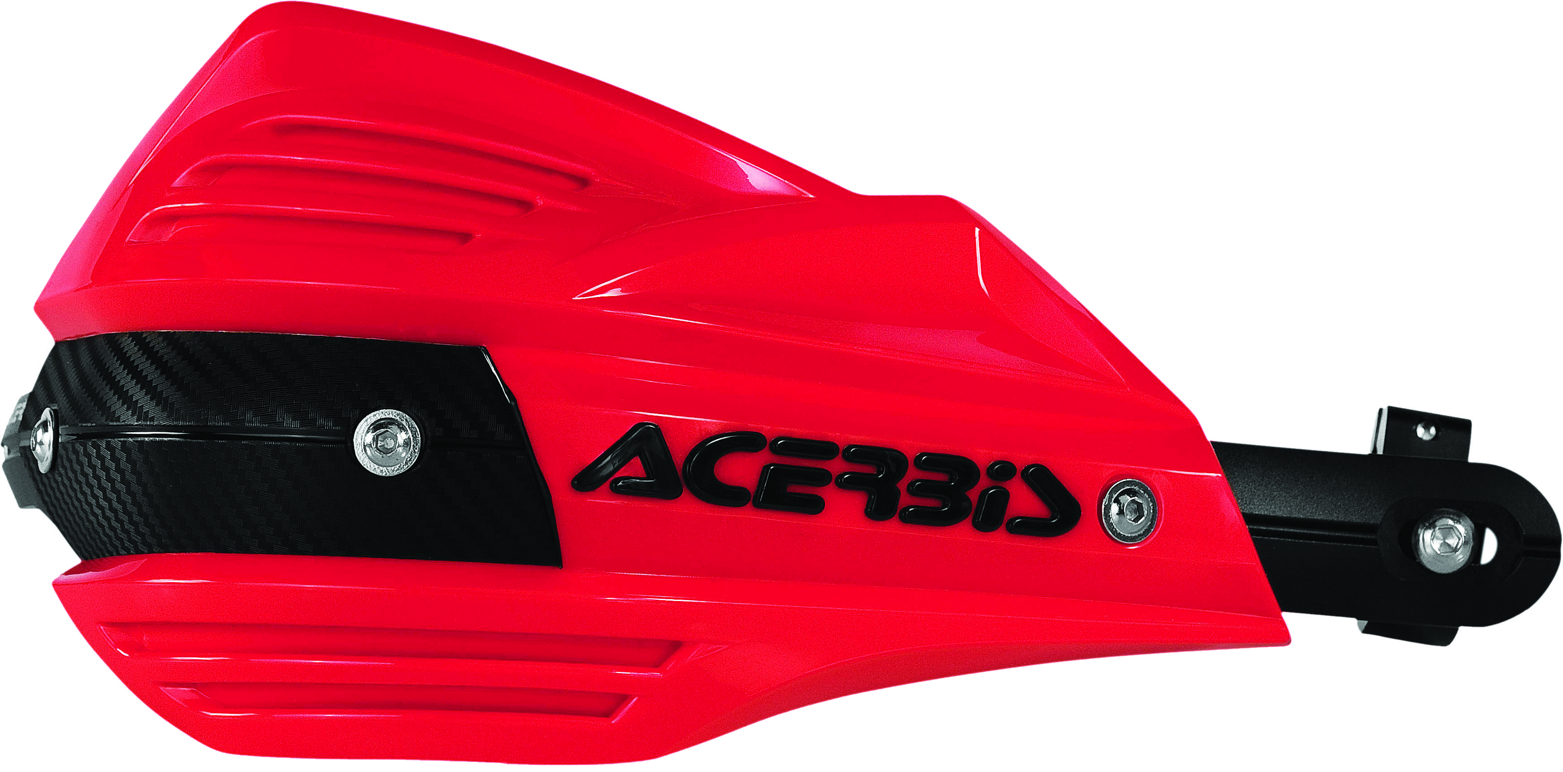 X-factor Handguards - Red - w/ Universal Bar Mount Kit - Click Image to Close