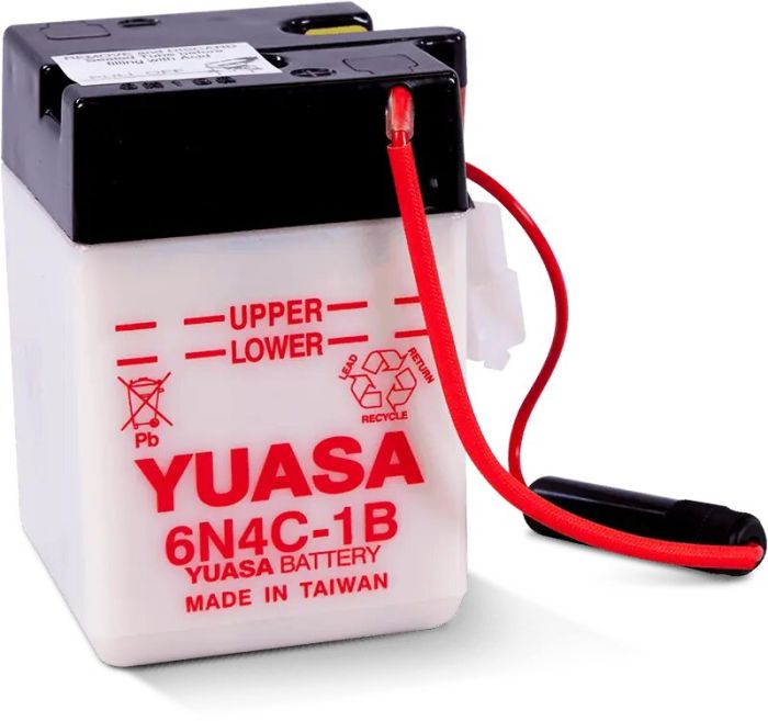 Conventional Batteries - 6N4C-1B Yuasa Battery - Click Image to Close