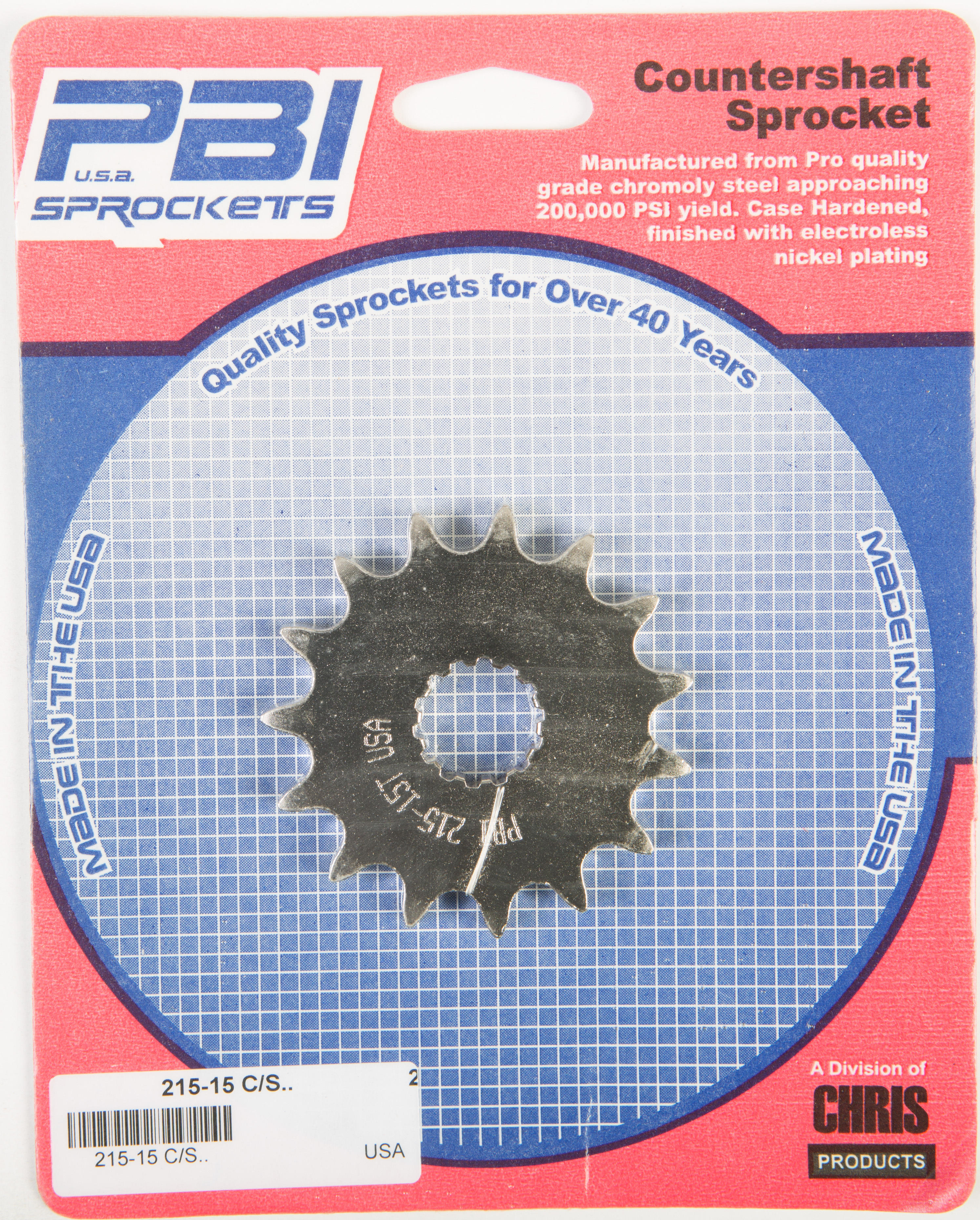 PBI 15 Tooth Front Sprocket - For Yamaha YZ85 - Click Image to Close