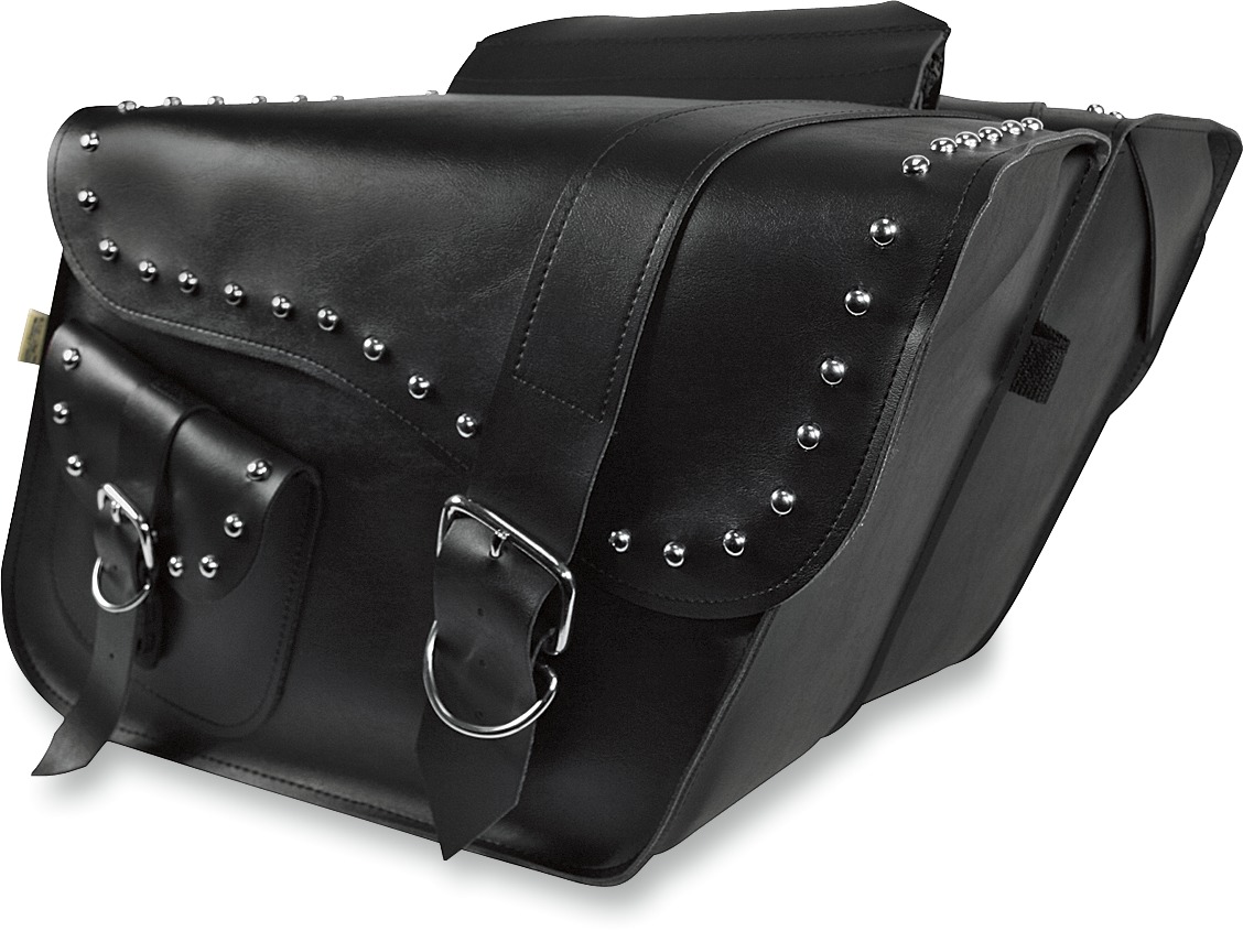 Ranger Studded Slant Saddlebags - Studded Ranger Lrg Slant Bag - Click Image to Close