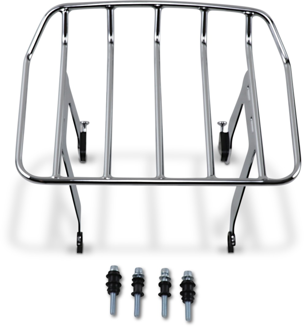 BA Racks for Harley-Davidson - Bar Detachable Solo Rack Chr - Click Image to Close