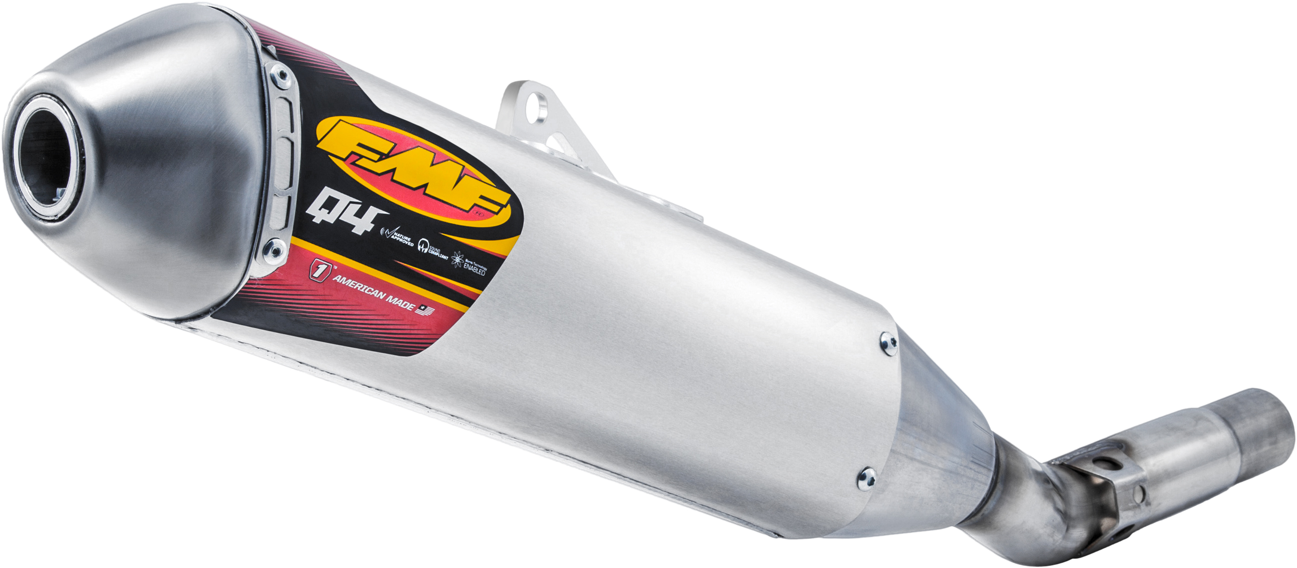 Q4 Hex Slip On Exhaust Muffler - For 19-22 Kawasaki KX450 KX450X - Click Image to Close