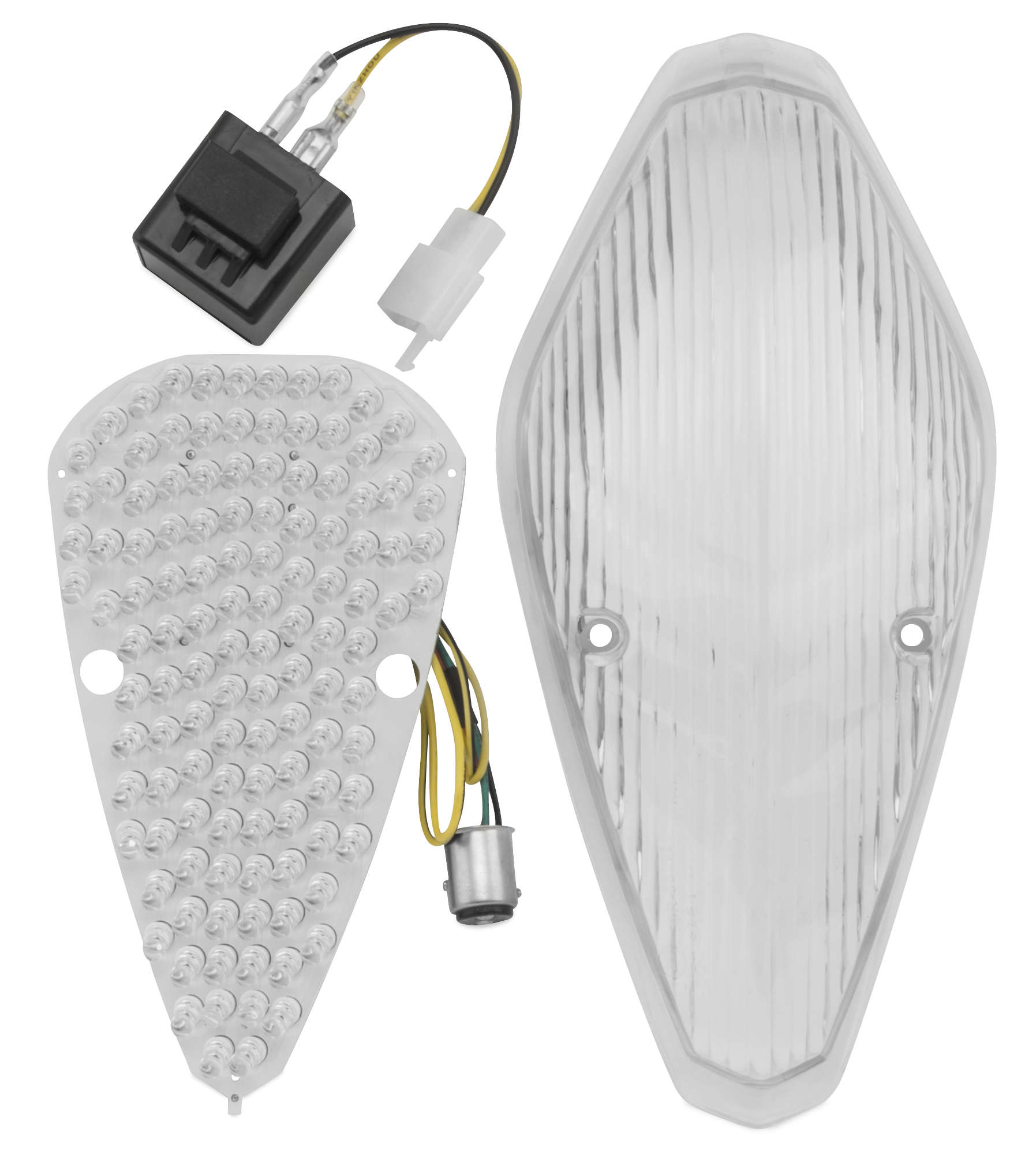 Clear Integrated Tail Light - LED Stop & Turn Lights - VTX'S - Click Image to Close