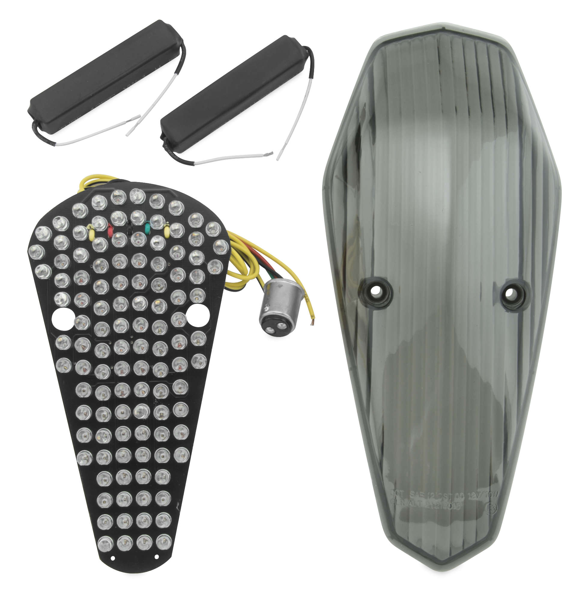 Smoke Integrated Tail Light - LED Stop & Turn Lights - AERO 750 04-07 - Click Image to Close