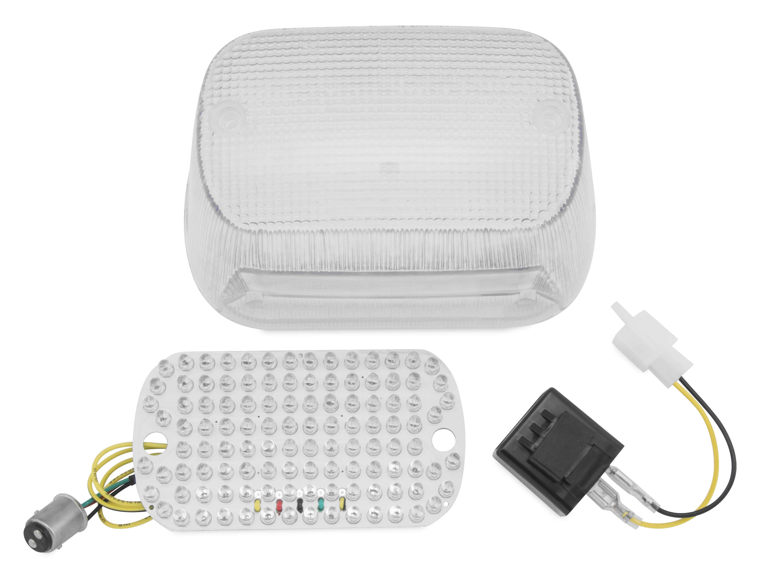 Clear Integrated Tail Light - LED Stop & Turn Lights - VOL/INTR/C50/90 - Click Image to Close