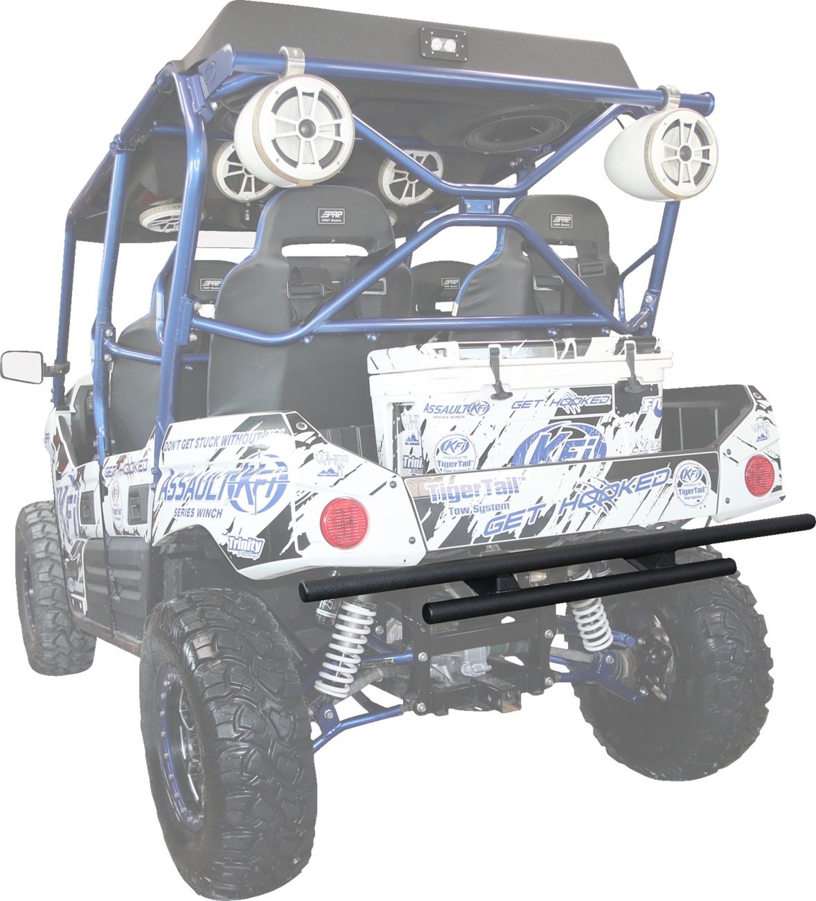 12-13 Kawasaki Teryx 4 750/ 14-23 Teryx 4 800 Double Tube Rear Bumper - Click Image to Close