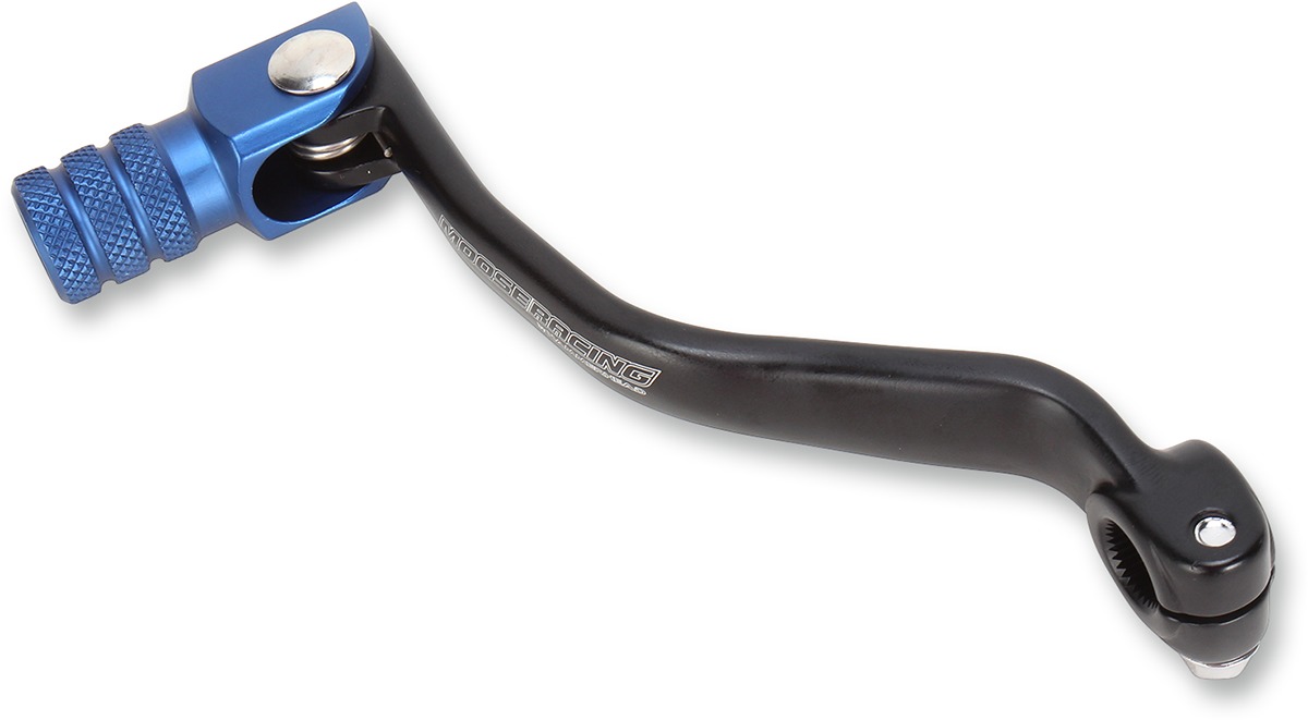 Anodized Forged Folding Shift Lever Black/Blue - For Yamaha IT TT/R YZ - Click Image to Close