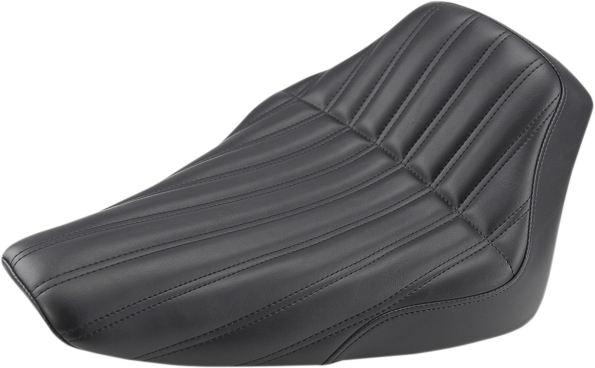 FLS Knuckle Solo Seat - Black - For 12-17 Harley FLS - Click Image to Close