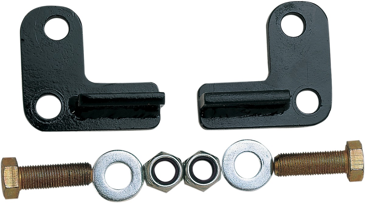 Black Rear Lowering Block Kit - For 89-99 Harley Davidson XLH883/XLH1200 Sportster - Click Image to Close