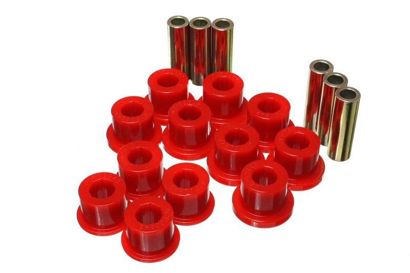 05-14 Toyota Tacoma Rear Leaf Spring Bushings - Red - Click Image to Close