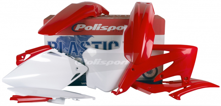 Plastic Kit - Original Red - For 2008 Honda CRF450R - Click Image to Close