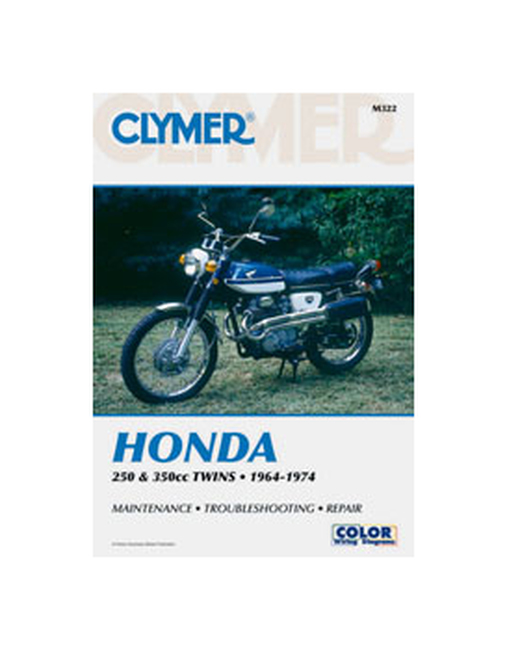 Shop Repair & Service Manual - Soft Cover - 68-72 Honda CB350 Twin - Click Image to Close